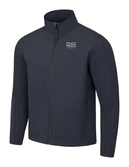 Charcoal Grey Core Soft Shell Jacket w/Rise Residential Logo