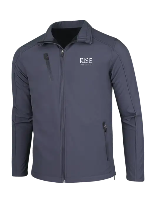Dark Grey Welded Softshell Jacket w/Rise Residential Logo