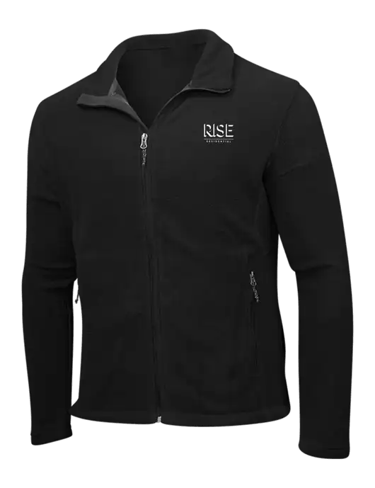 Black Fleece Jacket w/Rise Residential Logo