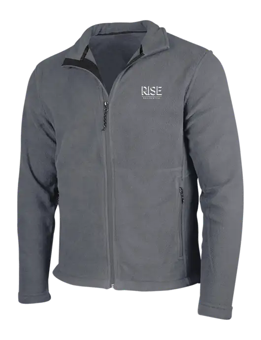 Medium Grey Fleece Jacket w/Rise Residential Logo
