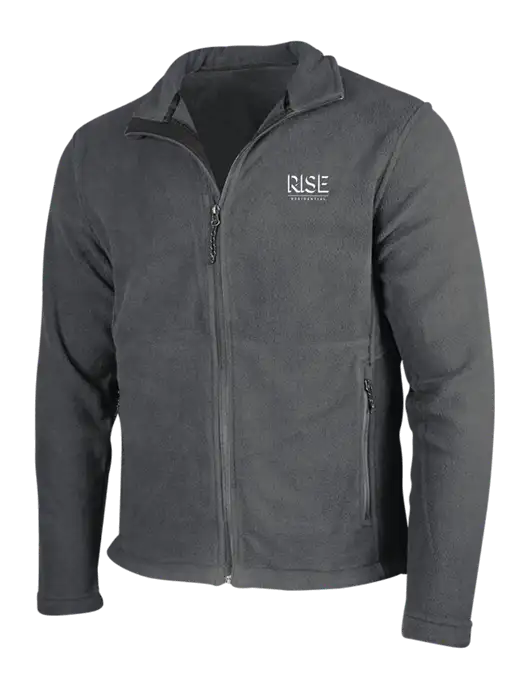 Dark Grey Fleece Jacket w/Rise Residential Logo