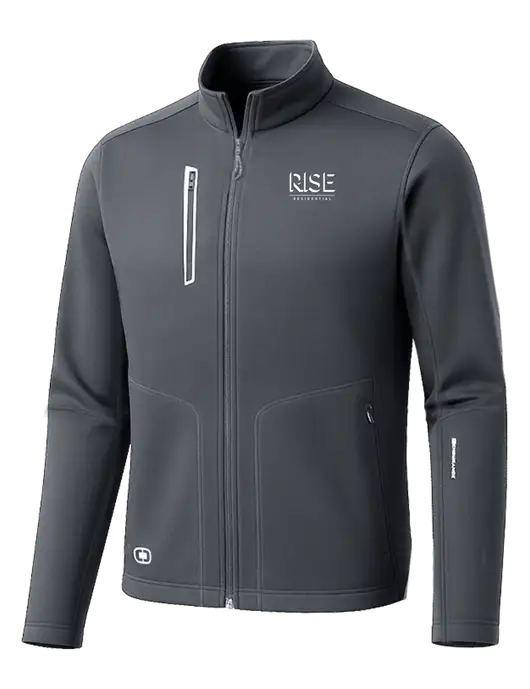 OGIO Dark Grey Endurance Fulcrum Full-Zip w/Rise Residential Logo