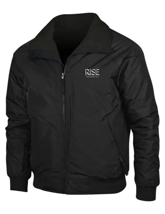 True Black/True Black Classic Challenger Jacket w/Rise Residential Logo