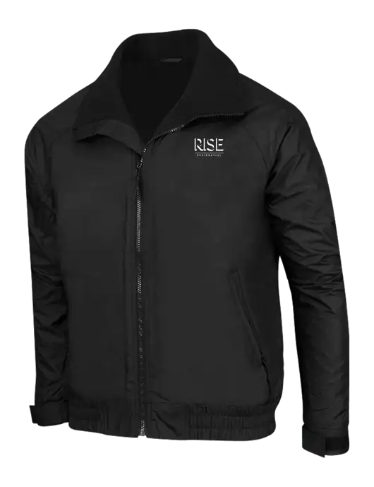 True Black/True Black Classic Competitor Jacket w/Rise Residential Logo