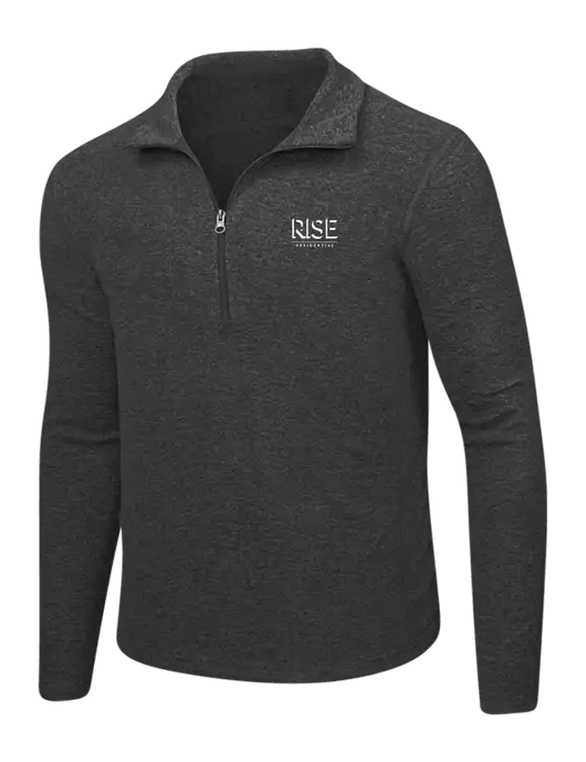 Charcoal Heather Microfleece 1/2 Zip Pullover w/Rise Residential Logo