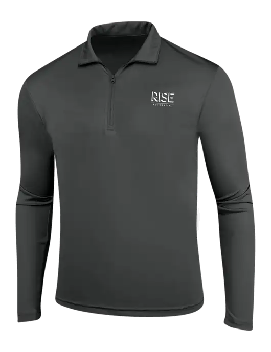 Dark Grey PosiCharge Competitor 1/4 Zip Pullover w/Rise Residential Logo
