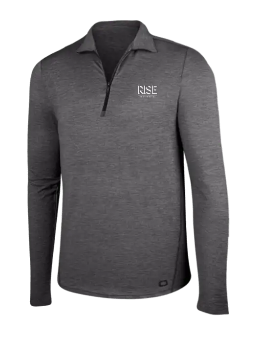 OGIO Gear Grey Heather Endurance Force 1/4 Zip w/Rise Residential Logo