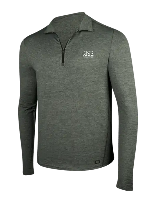 OGIO Gear Grey Heather Endurance Force 1/4 Zip w/Rise Residential Logo