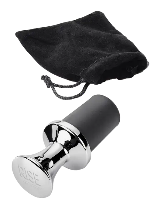 Fabrizio Black Bottle Stopper w/Rise Residential Logo