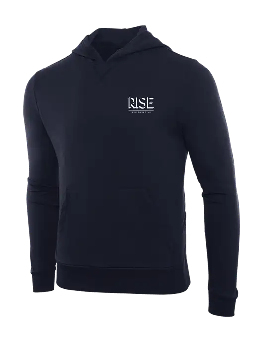 Allmade Dark Navy Organic French Terry Pullover Hoodie w/Rise Residential Logo