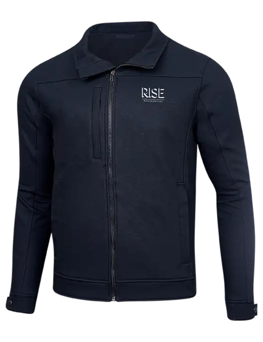 Cornerstone Navy Duck Bonded Soft Shell Jacket w/Rise Residential Logo