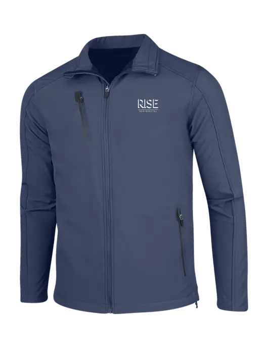 Navy Welded Softshell Jacket w/Rise Residential Logo