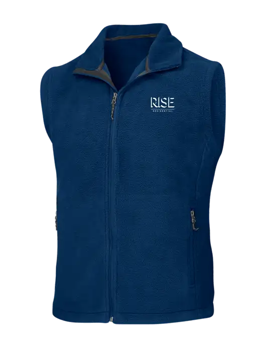 Navy Fleece Vest w/Rise Residential Logo
