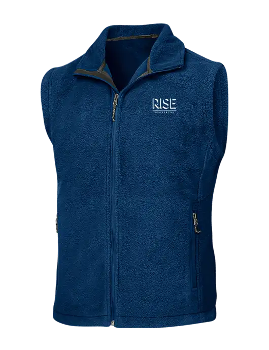 Navy Fleece Vest w/Rise Residential Logo