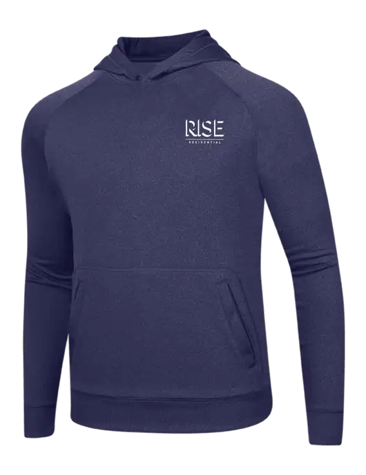Tech True Navy Fleece Hooded Sweatshirt w/Rise Residential Logo