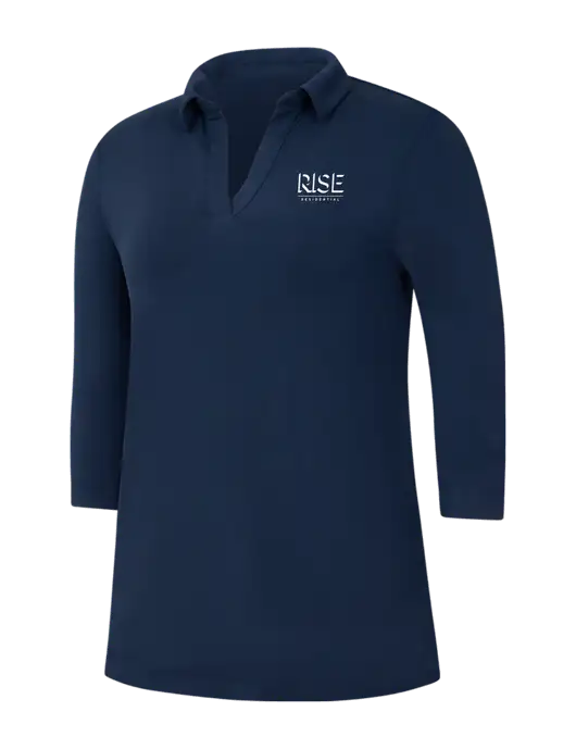 Navy Womens Luxe Knit Tunic w/Rise Residential Logo
